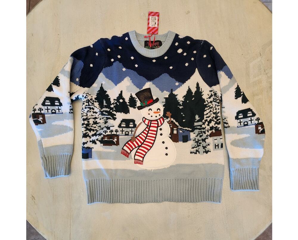 Urban Heritage Women's SZ Small Christmas Holiday Snowman Ugly Sweater NWT